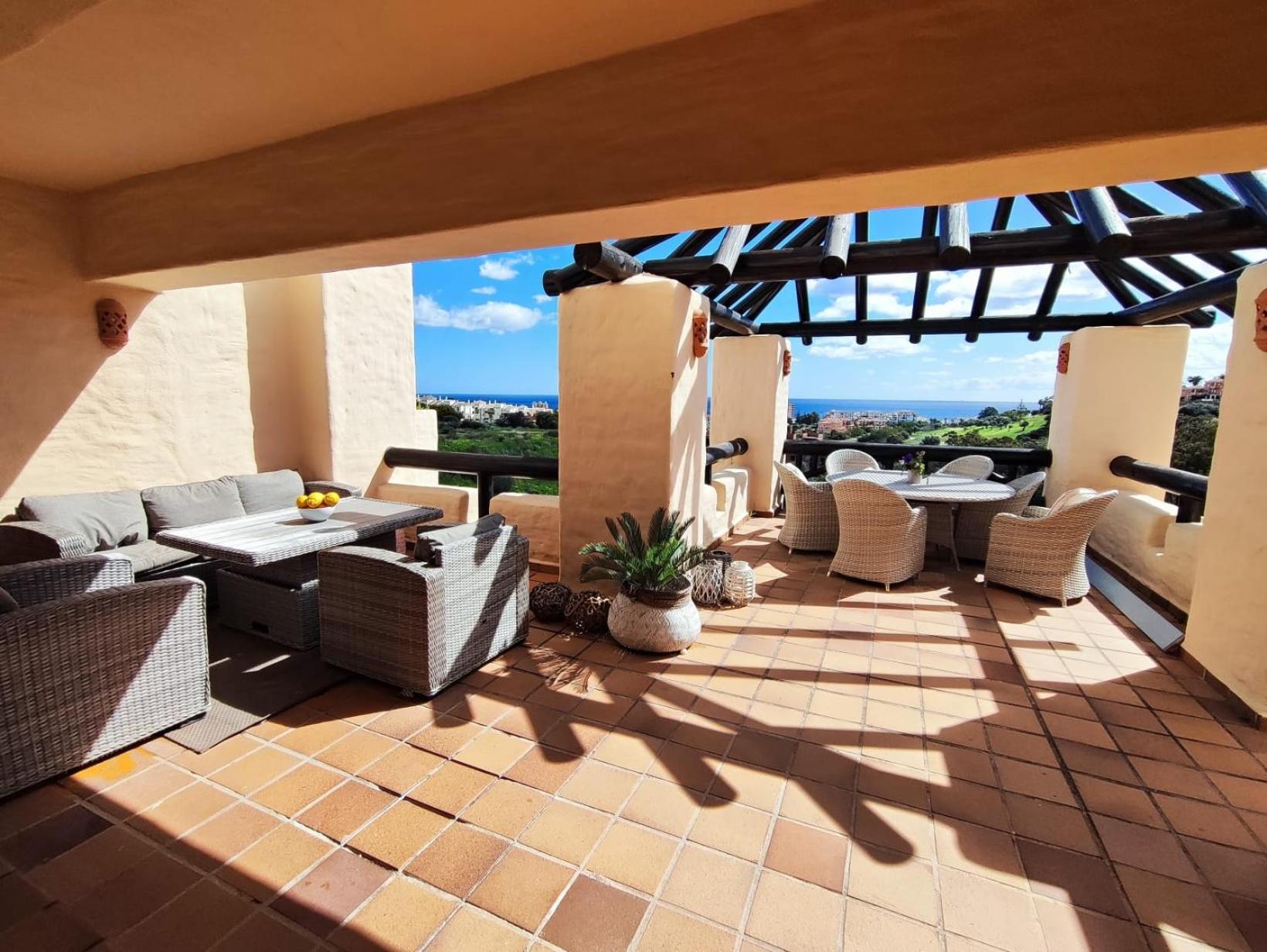 15 First Line Penthouse With Wonderful Seaview Near Duquesa Golf Manilva Andalucia公寓 外观 照片